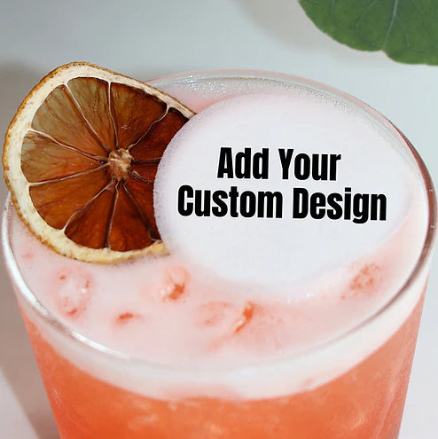 Custom Design Personalized Customizable Edible Cocktail Toppers- 40 Count Any Occasion Custom Cocktail Garnishes